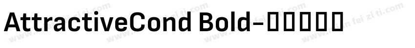AttractiveCond Bold字体转换